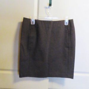 J Jill Charcoal Gray Ponte Knit Pencil Skirt